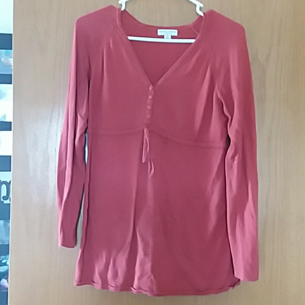 Burnt orange maternity tunic/sweater